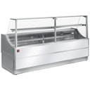 Mostrador vitrina refrigerada panel derechos 90°, sin reserva