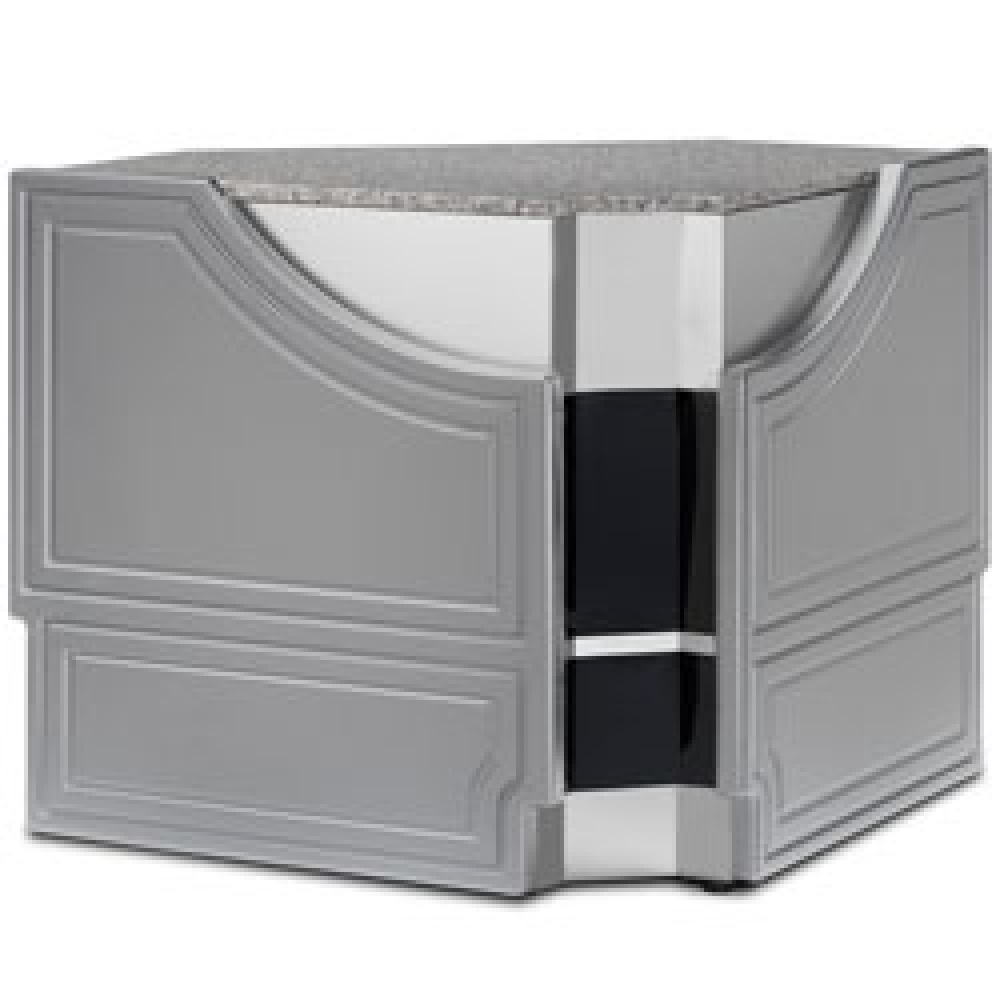 Elemento neutro (o) caja, ángulo cerrado a 90°