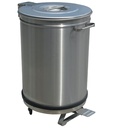 Basurero con tapa y pedal - 50 L.