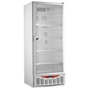 Frigorífico ventilado, puerta de vidrio, 525 litros, GN2/1+600x400, blanco