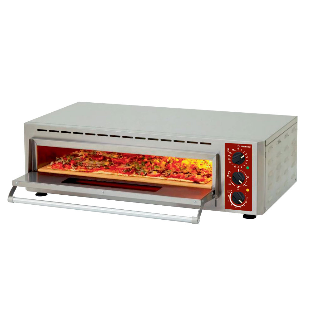 Horno eléctrico pizza, camara (2+3 kW), 660x430xh100 mm