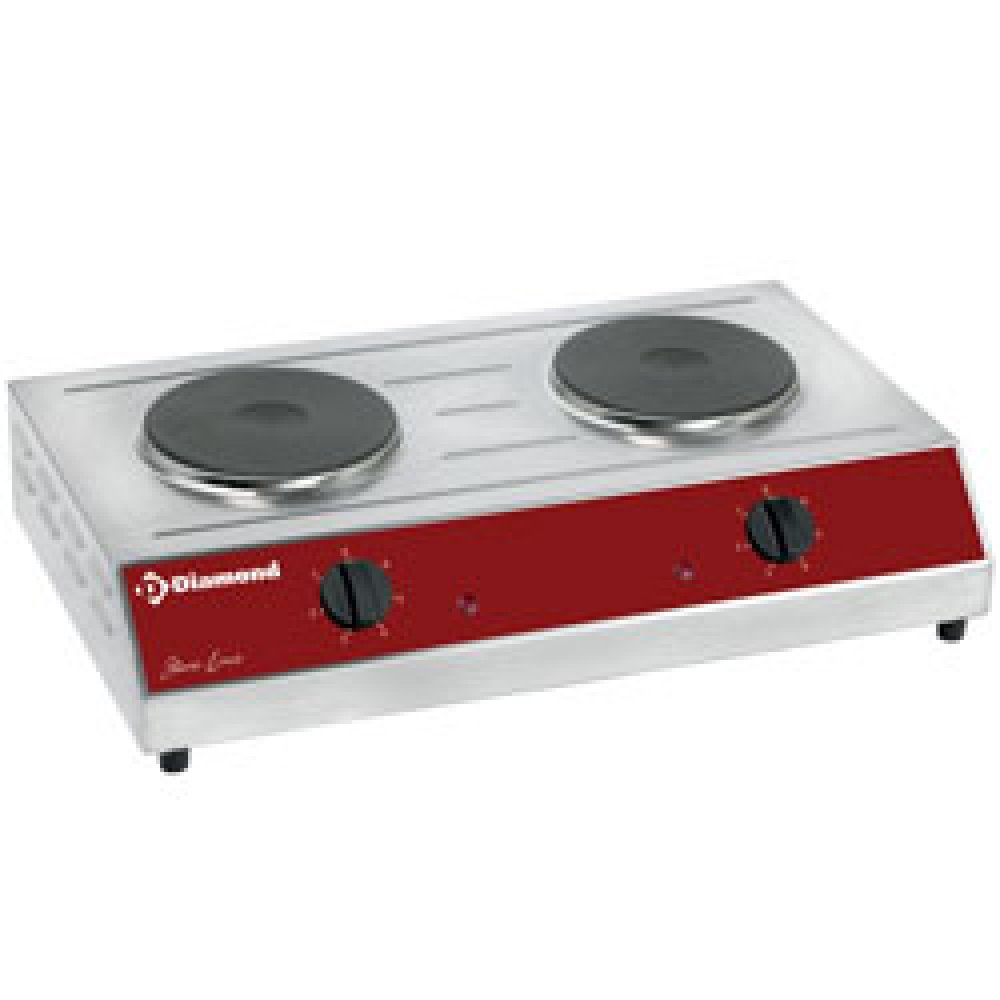 Hornillo de mesa eléctrica, 2 placas (2x 1,5 kW)