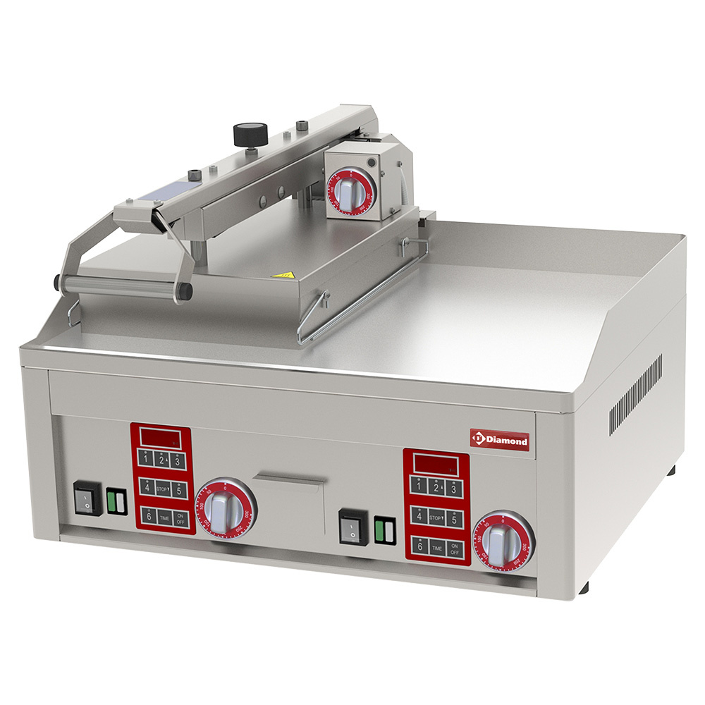 Grill Clam liso, cromado, 3x 230/1V