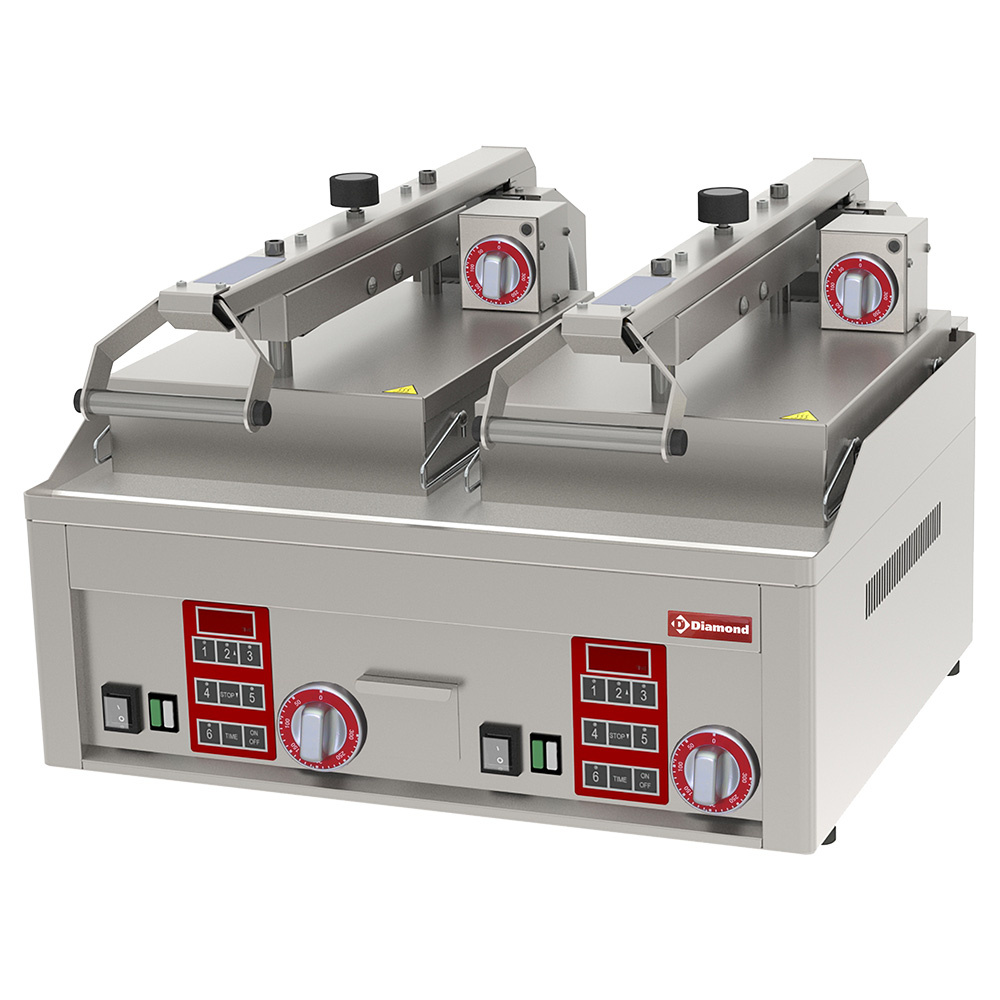 Grill Clam liso, cromado, 4x 230/1V