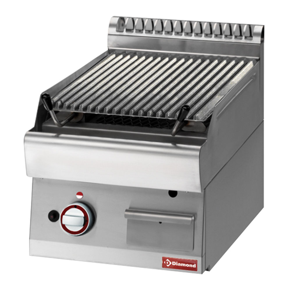 Parrilla de piedra lavica, modulo 1/2 de fusion "double face"