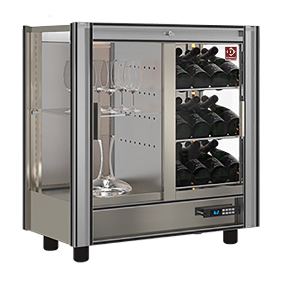 Mostrador refrigerado por vino lt216  - modulable