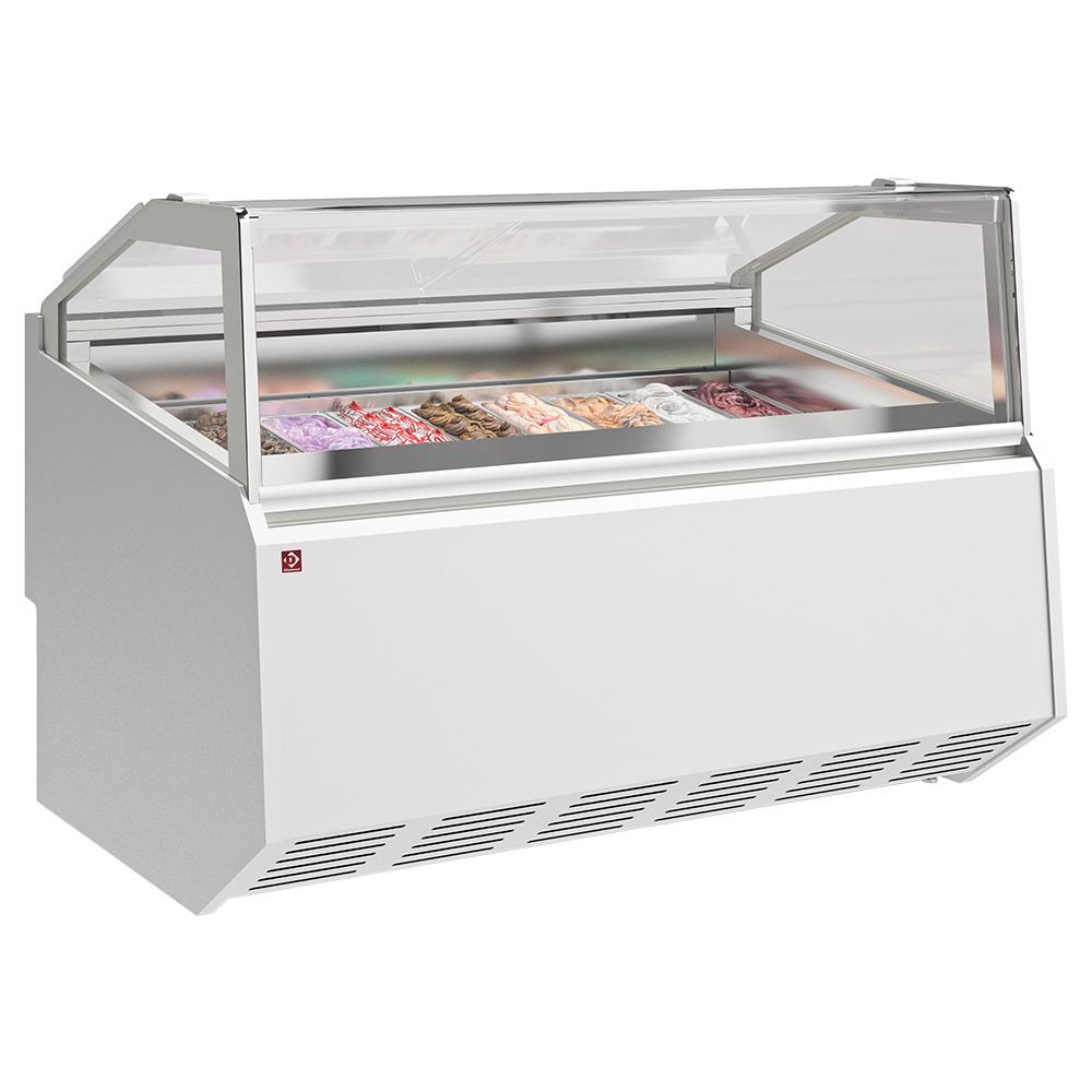 Mostrador de helados con 24 bandejas de acero inoxidable (360x165)