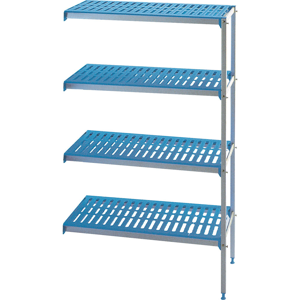 Estantería angular de aluminio anodizada 4 niveles "Modular Rack