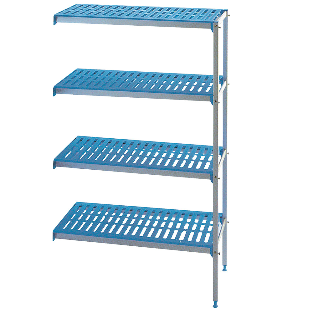 Estantería angular de aluminio anodizada 4 niveles "Modular Rack
