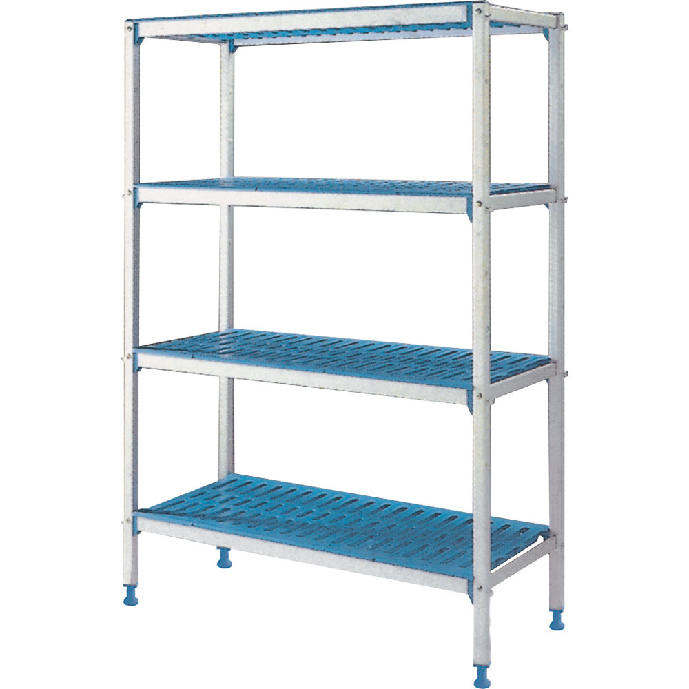 Estantería lineal de aluminio 4 niveles "Modular Rack" 