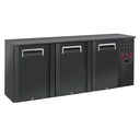 Enfriador de botellas 3 puertas, 500 litros, pies ajustables