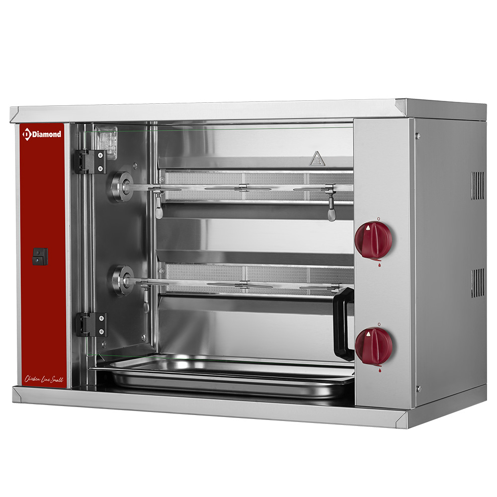 Asador de gas, 2 espadas (6 pollos) SMALL