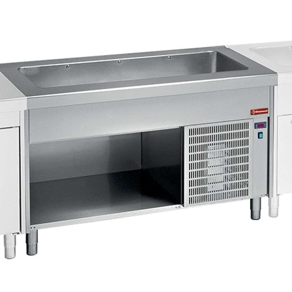 Elemento cuba enfriada su mueble 4x GN 1/1