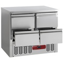 Mesa de refrigeración compuesta por :