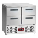 Mesa frigorífica, 4x 1/2 cajones GN 1/1