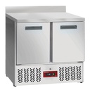 Mesa frigorífica , 2 puertas GN 1/1, con respaldo