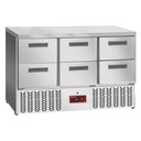 Mesa frigorífica 6x 1/2 cajones GN 1/1