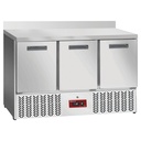 Mesa frigorífica 3 puertas GN 1/1, con respaldo
