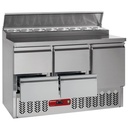 Mesa de refrigeración compuesta por :