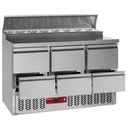 Mesa de refrigeración compuesta por :