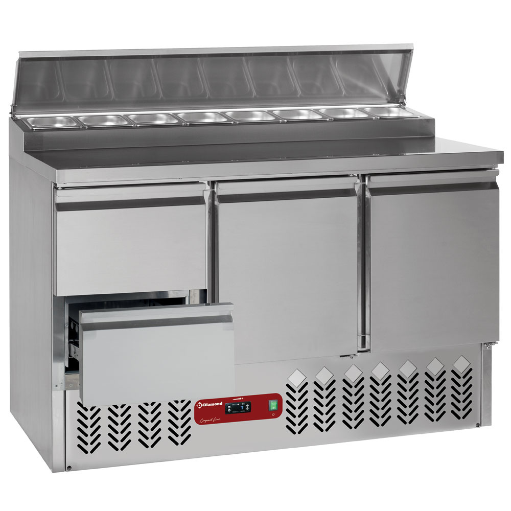 Mesa de refrigeración compuesta por :