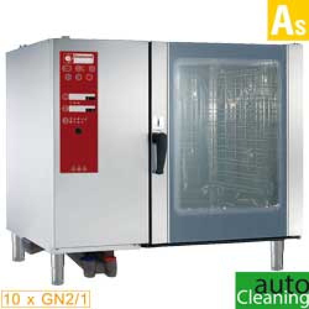 Hornos vapor por caldera y convección 10x GN2/1+ Cleaning