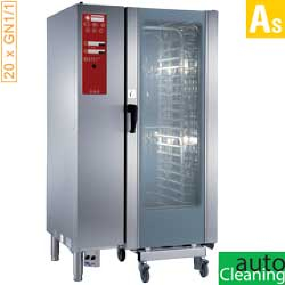 Hornos vapor por caldera y convección 20x GN1/1 + Cleaning