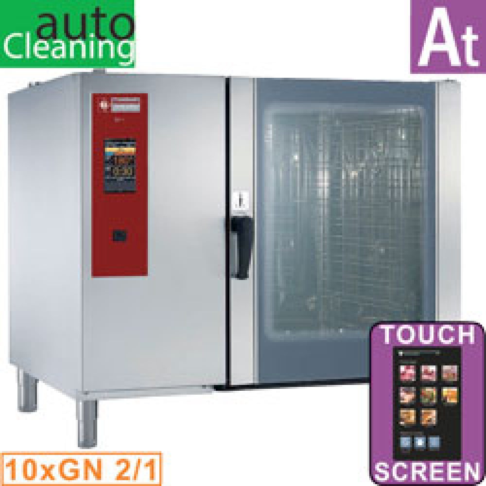 Hornos vapor "TOUCH" por caldera y convexión 10xGN2/1+ Cleaning