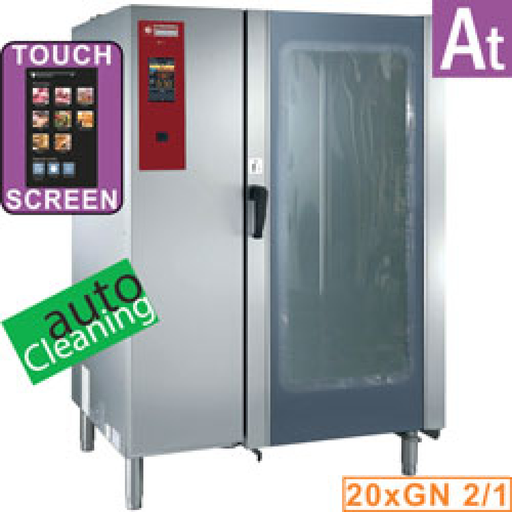Hornos vapor "TOUCH" por caldera y convexión 20xGN2/1+ Cleaning