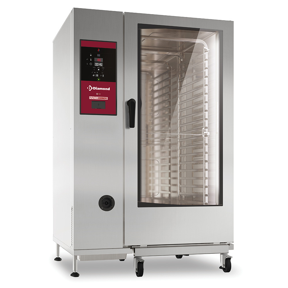 Hornos vapor por caldera y convección con 20x GN2/1 + Cleaning