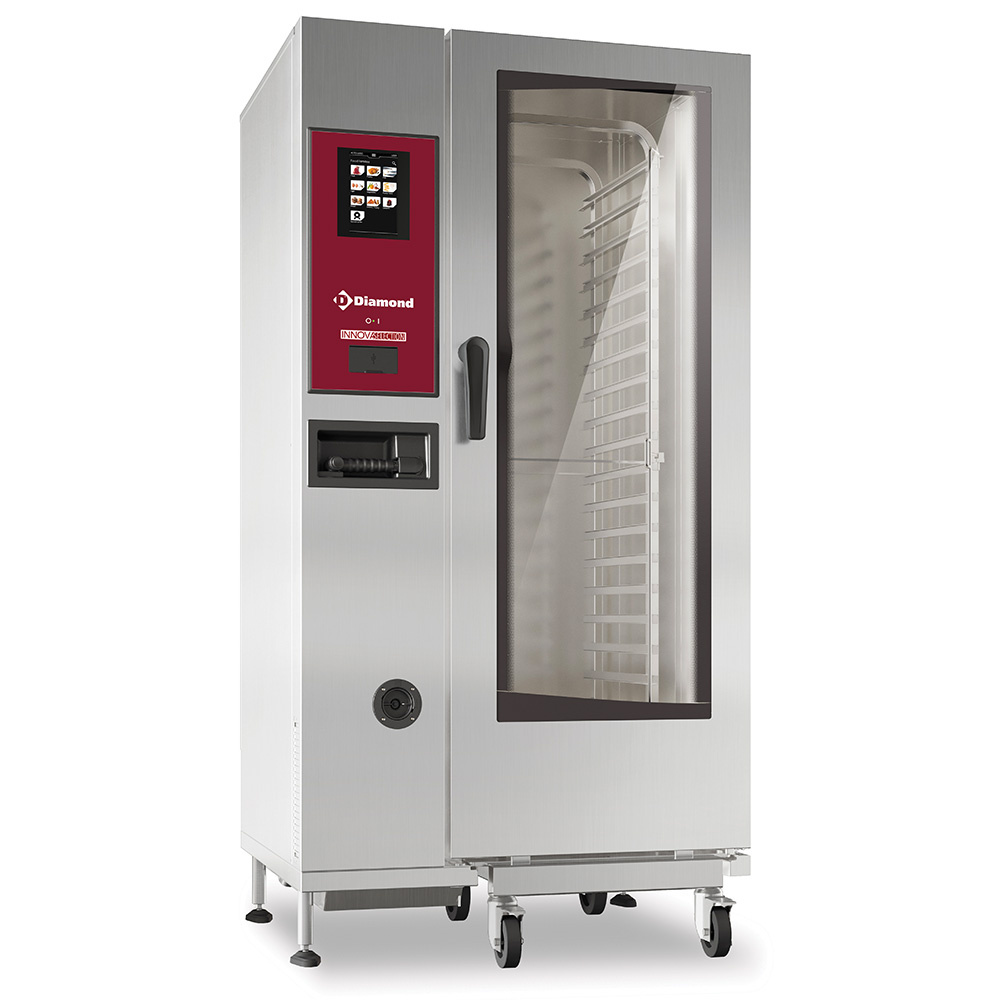 Horno gas "TOUCH" vapor por caldera y convexión 20xGN1/1+ Cleaning