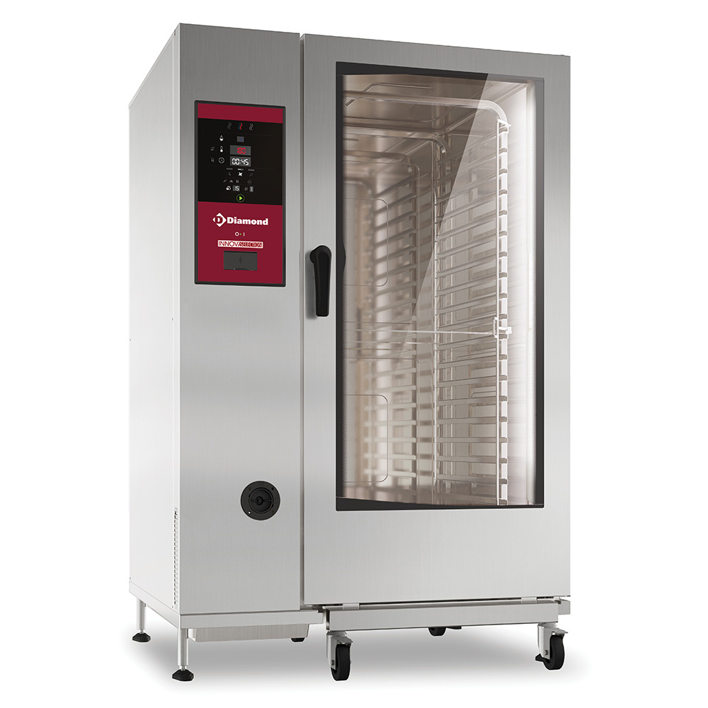 Horno eléctrico de vapor directo y convección, 20xGN2/1+Cleaning