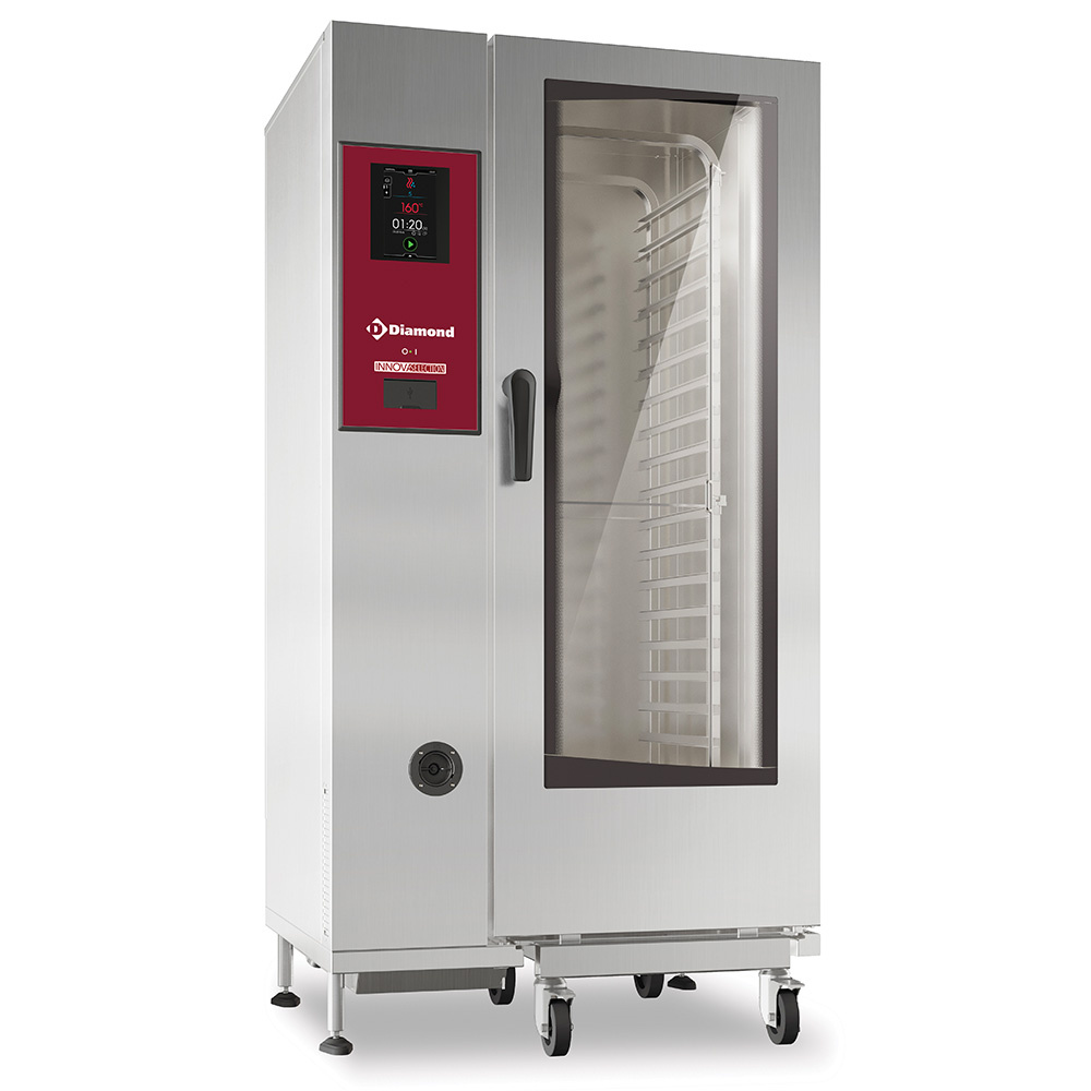 Horno eléctrico "TOUCH" vapor directo y convección 20xGN1/1+ Cleaning