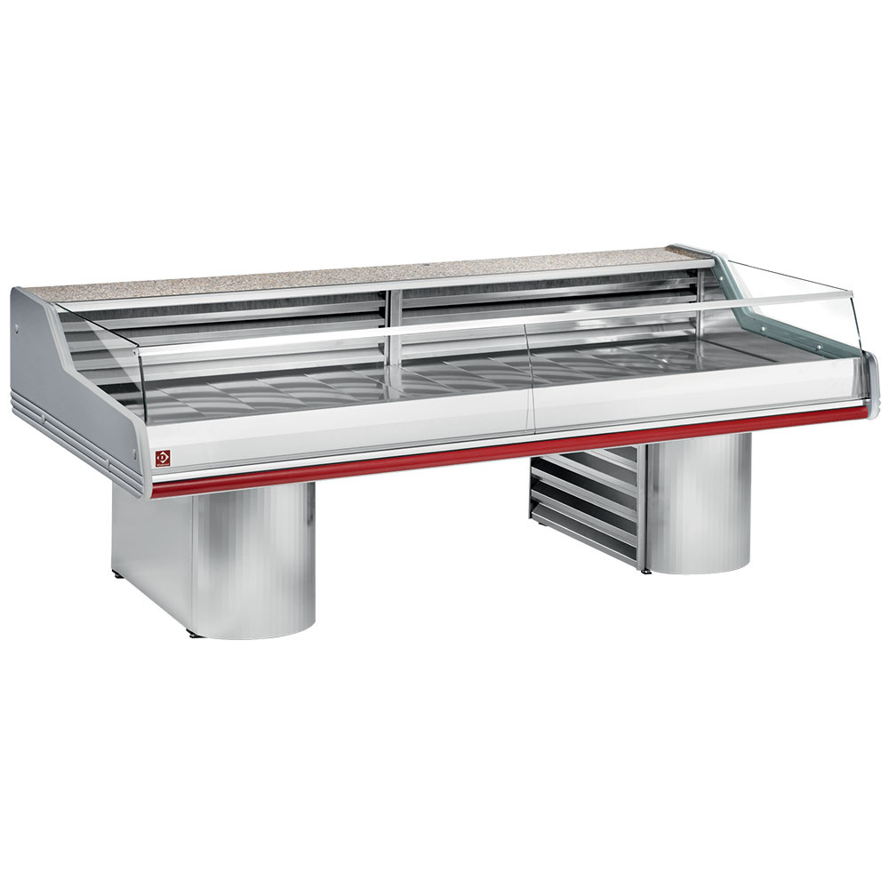 Mostrador refrigerado de cristal "Self-Service", su zocalos