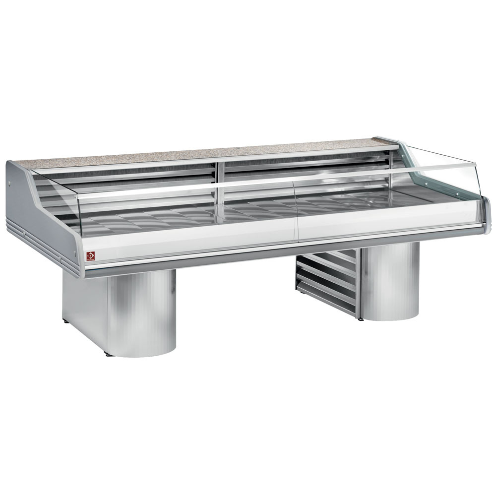 Mostrador refrigerado de cristal "Self-Service", su zocalos