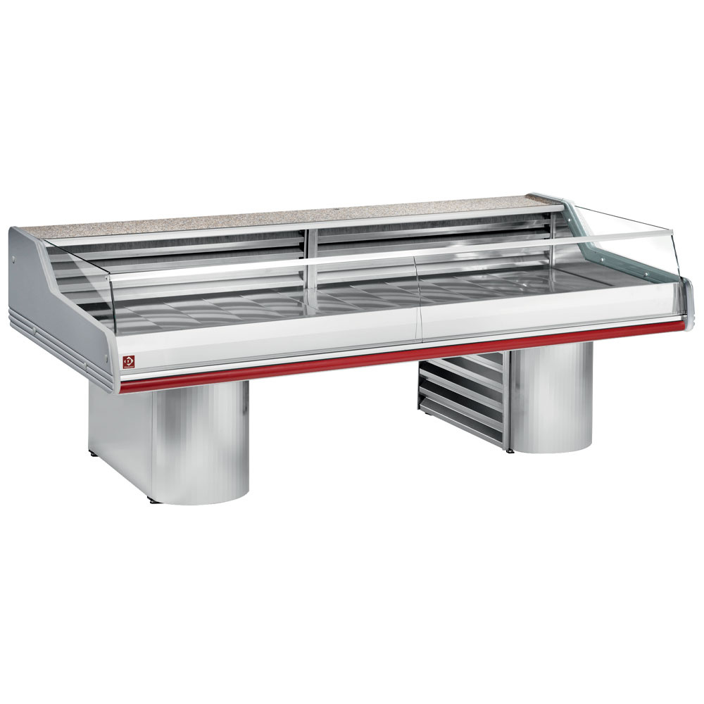 Mostrador refrigerado de cristal "Self-Service", su zocalos