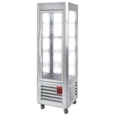 Vitrina panorámica, 5 parrillas, 360 LT., Inox.
