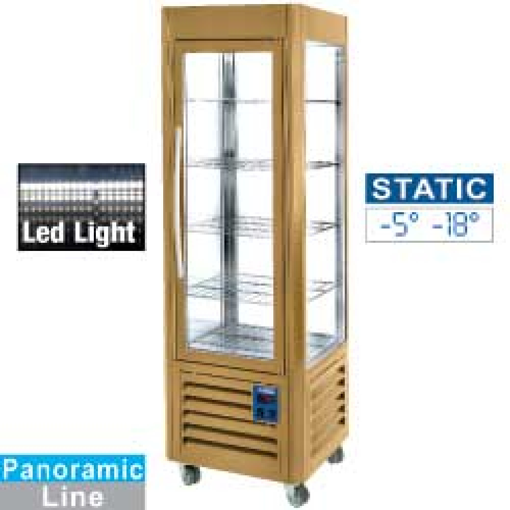 Vitrina panorámica, 5 niveles, 360 LT, Gold
