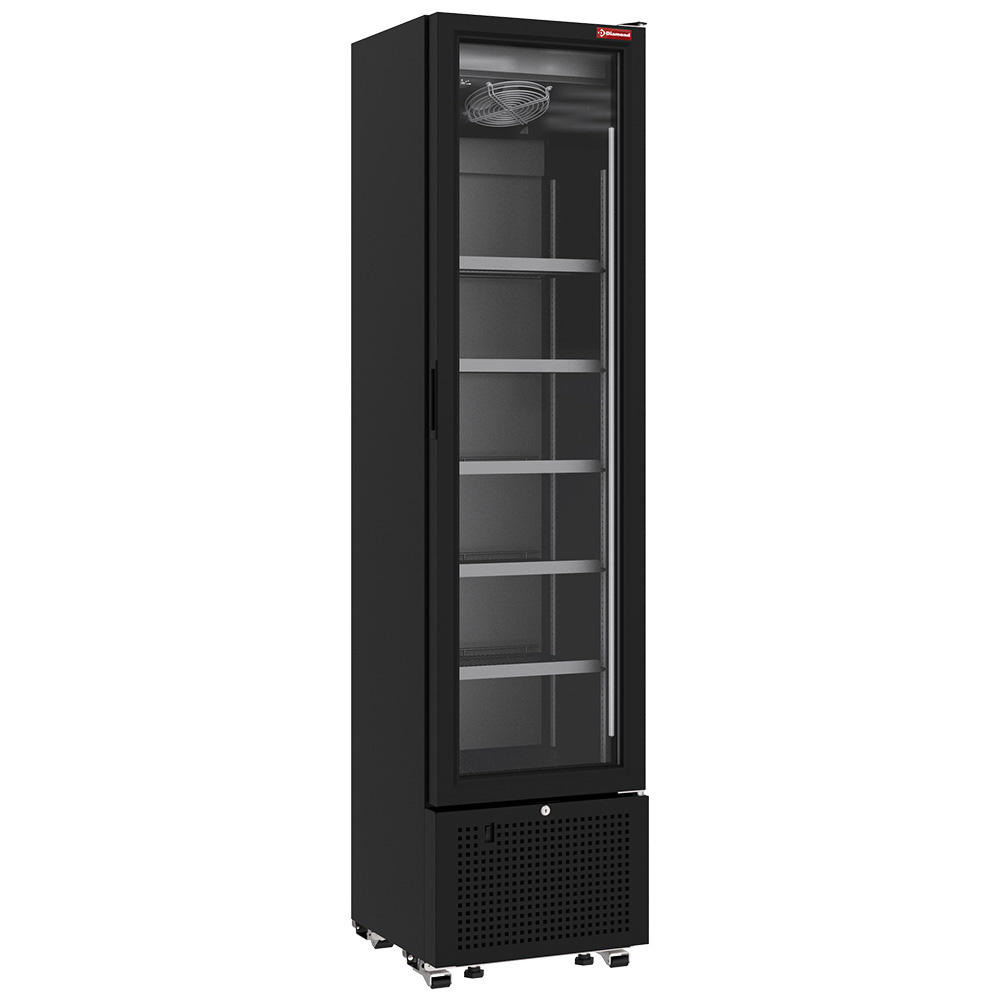 Vitrina refrigerada positiva 221 litros NEGRO