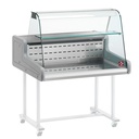 Mostrador vitrina refrigerado - cristal curveado