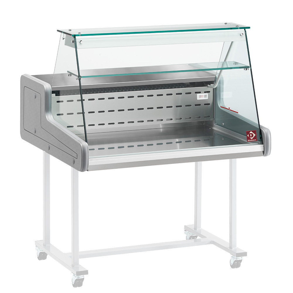 Mostrador vitrina refrigerado - cristal derecho