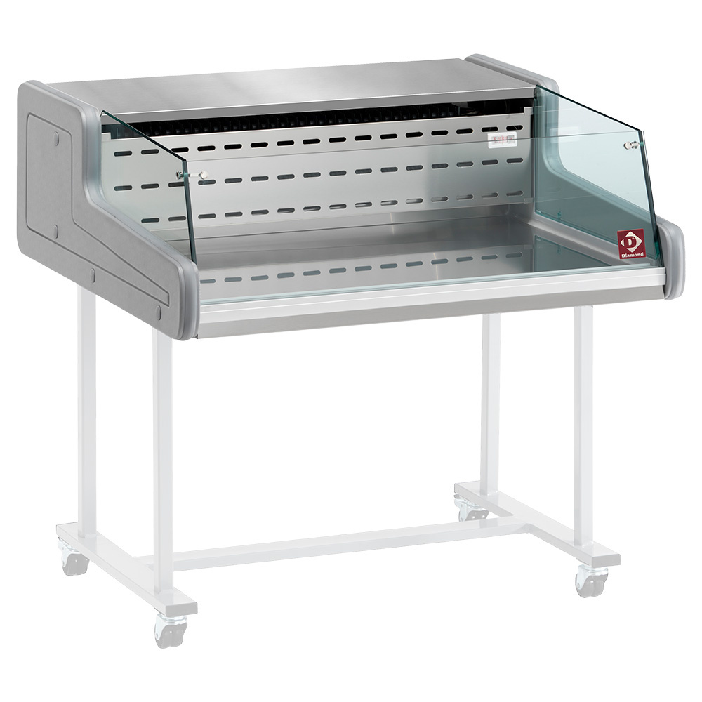 Mostrador vitrina refrigerado - cristal self-service