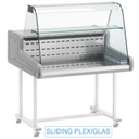 Mostradores vitrina refrigerados - cristal curveado