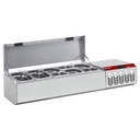 Estructura refrigerada GN 5x1/4 , con tapa