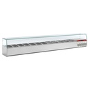 Estructura refrigerada GN 12x1/4, 1x1/9, con cristal derecho