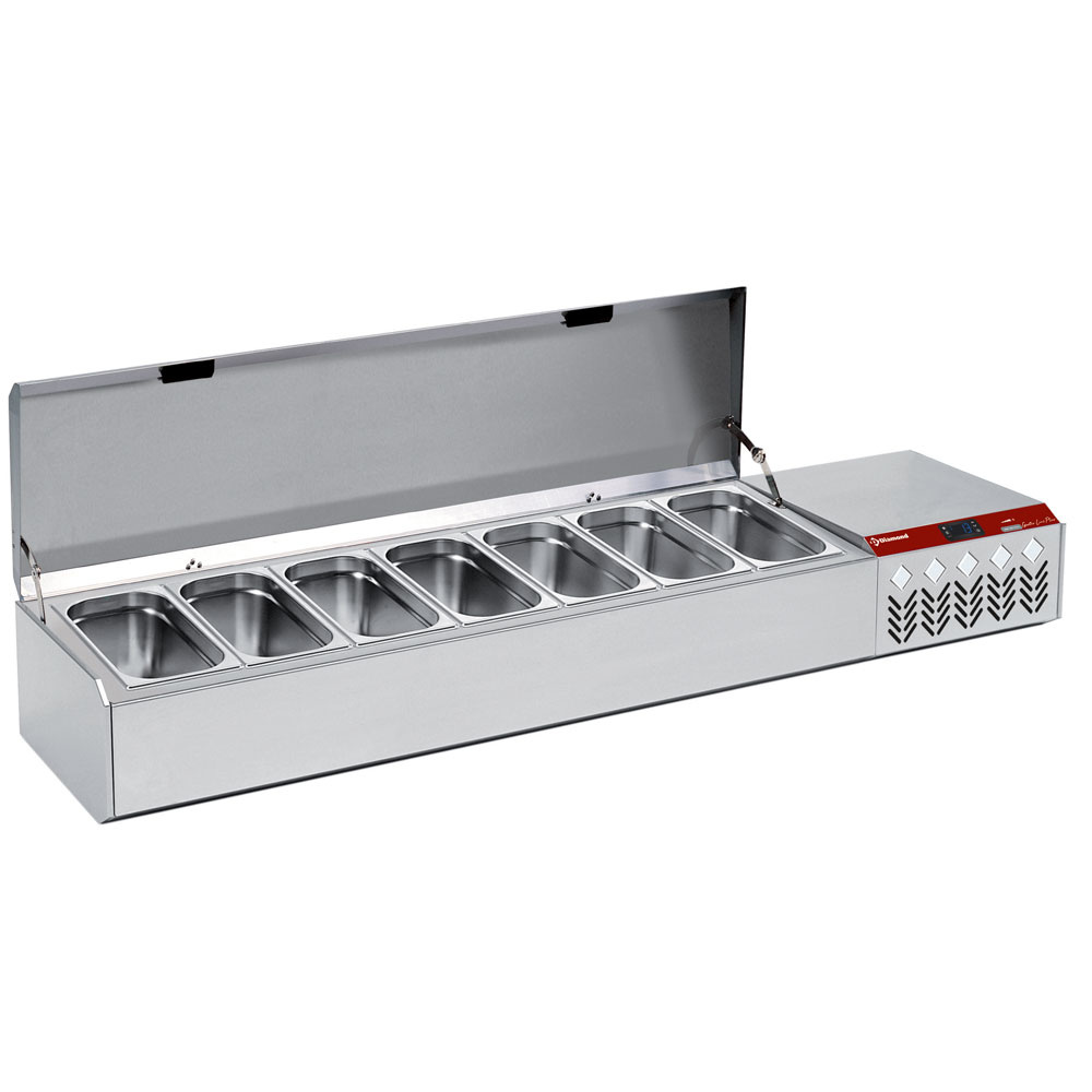 Estructura refrigerada GN 7x1/3, con tapa