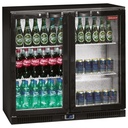 Enfriador de botellas, ventilado, "Back Bar" , 2 puertas batientes