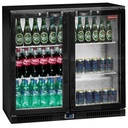Enfriador de botellas, ventilado, "Back Bar" , 2 puertas batientes