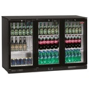 Enfriador de botellas, ventilado, "Back Bar" , 3 puertas batientes
