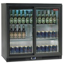 Enfriador de botellas, ventilado, "Back Bar" , 2 puertas corredizas